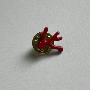 Isaia Napoli Signature Coral Lapel Pin